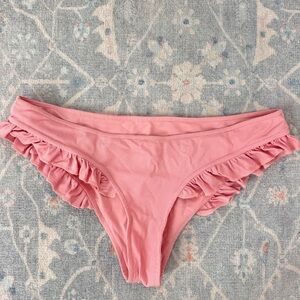 Tularosa Pink Ruffle Bikini Bottom